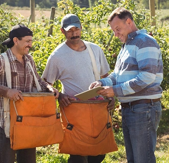 Vinayak team at industry event booth