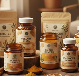 Product showcase at trade exhibition